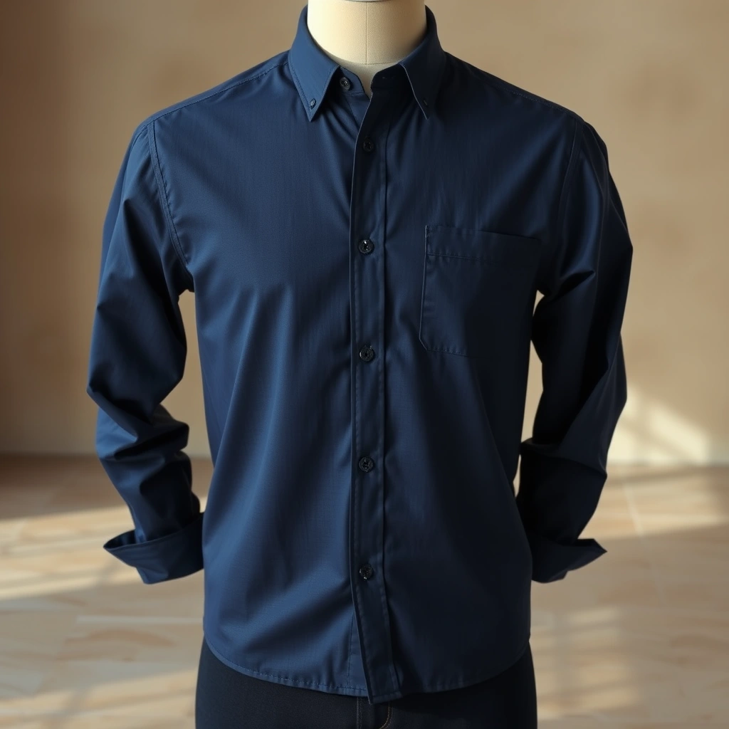 Chemise Bleu Marine Modal Édition