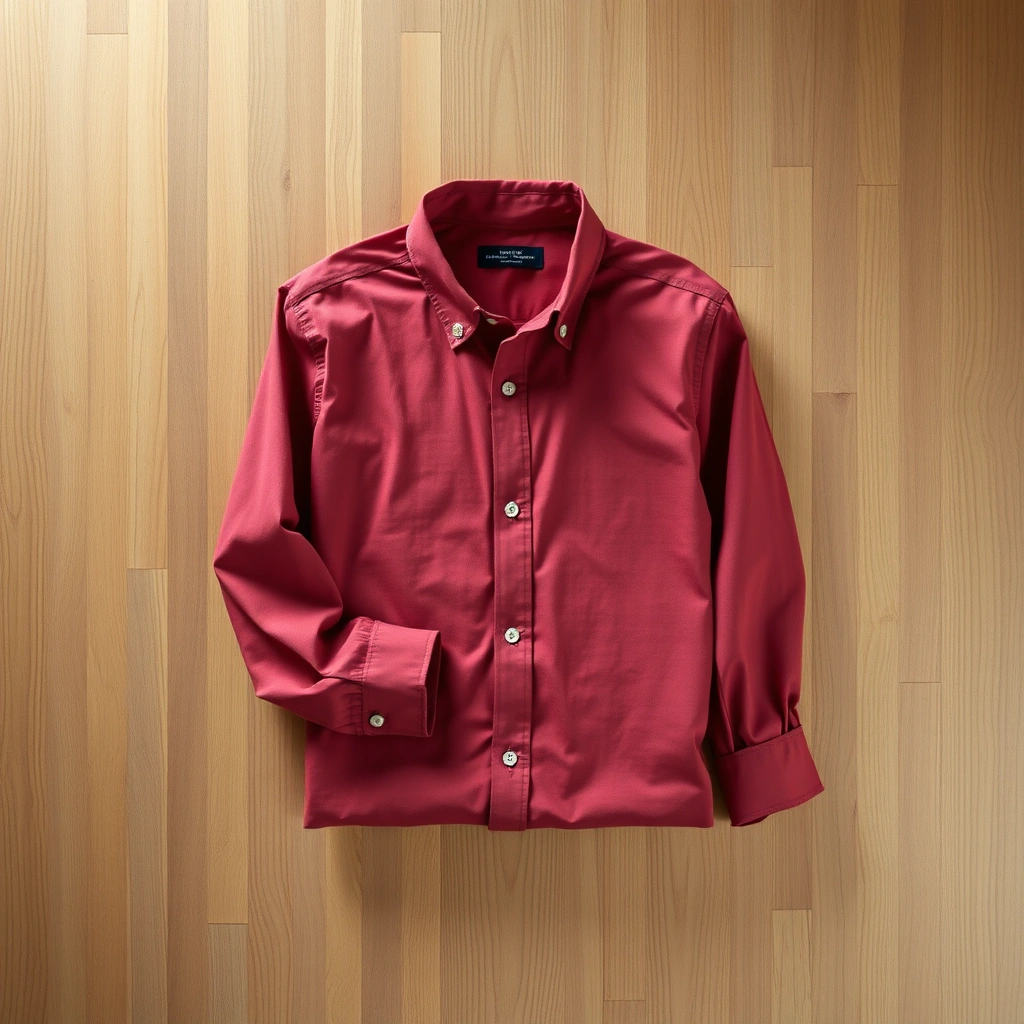 Chemise Popeline Rouge Enfant