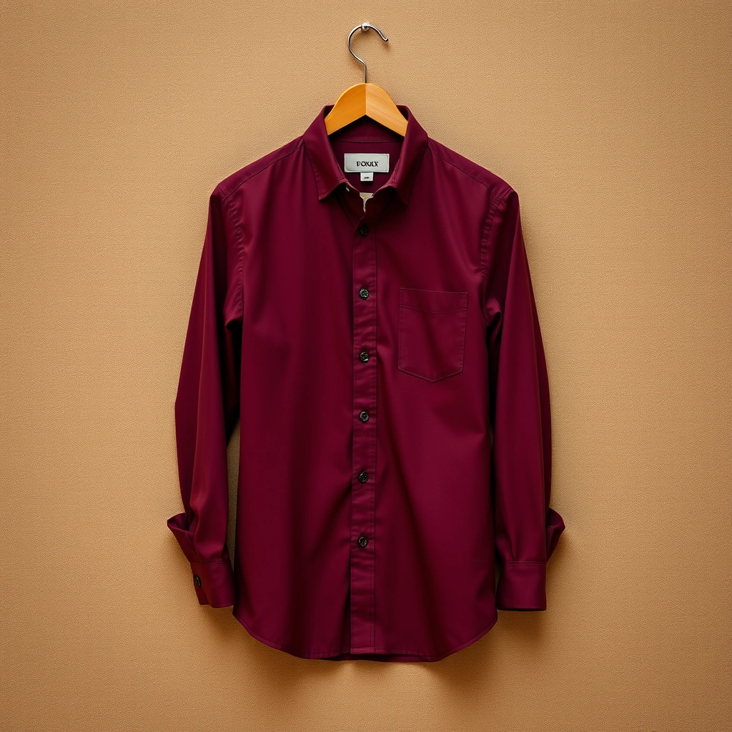 Chemise Sergé Bordeaux Enfant